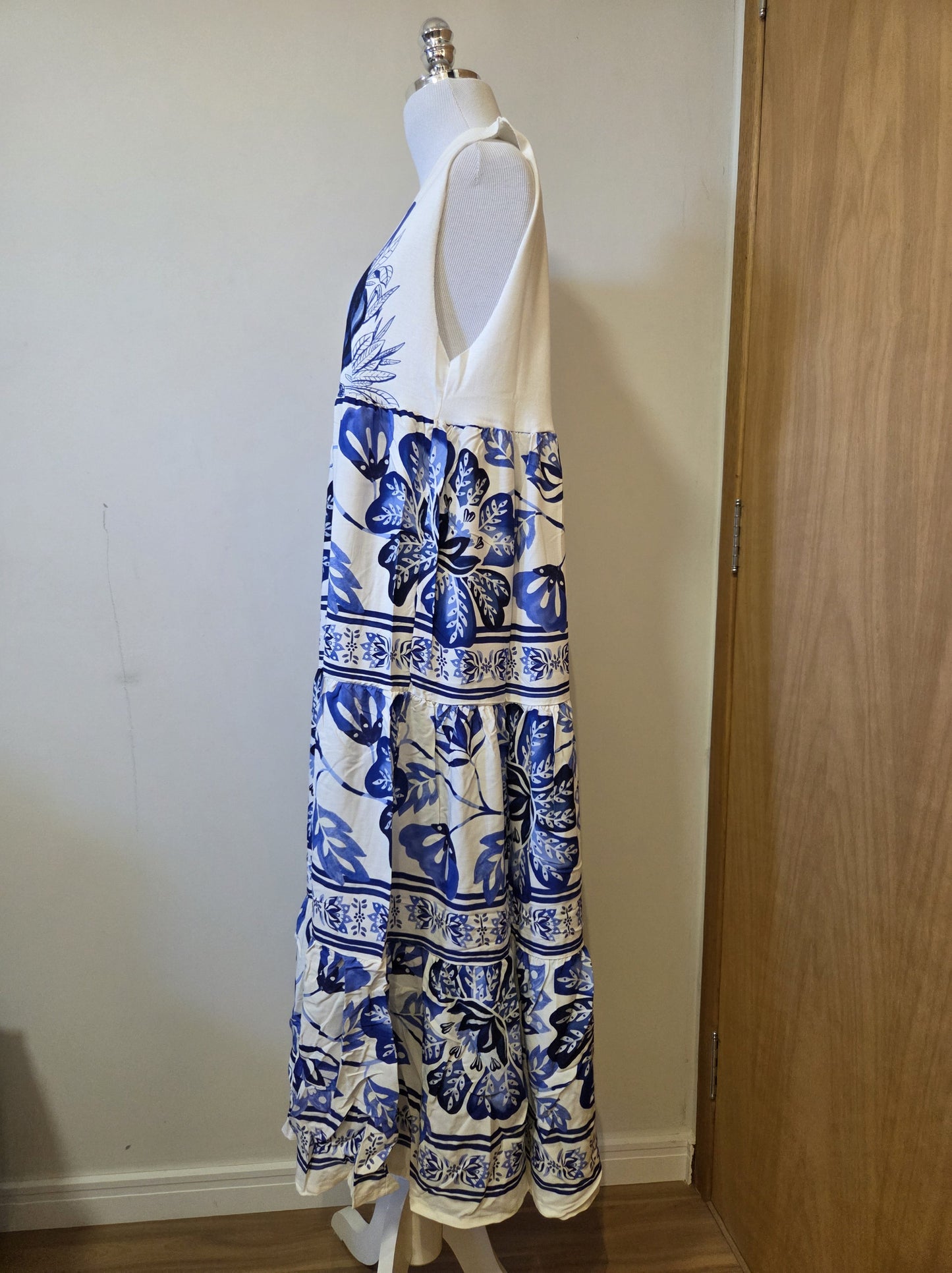 Vestido Farm Patch Casal de Tucanos Azul