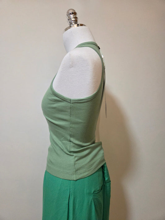 Regata Farm Rio Verde Menta com Bordado de Bananas