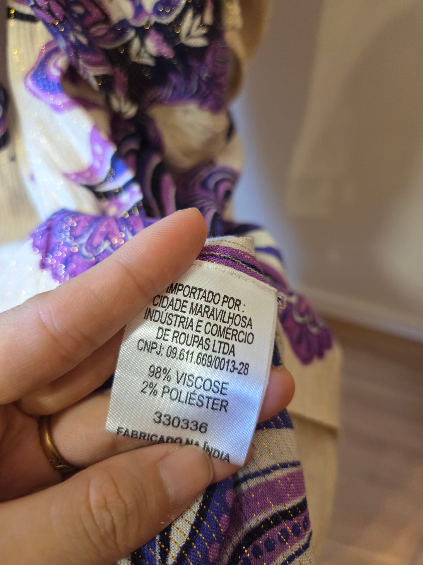 Vestido Farm Sevilha Fios de Lurex