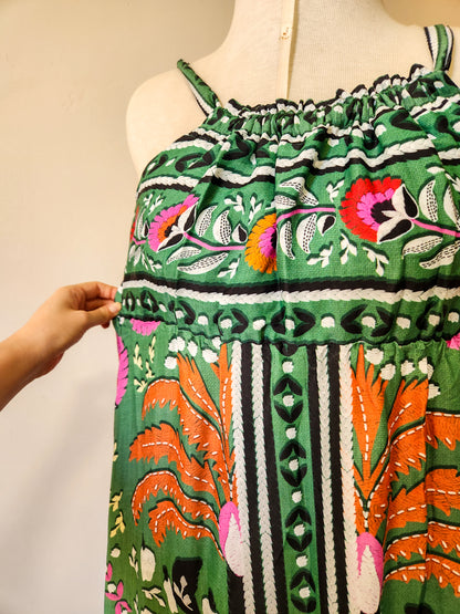 Vestido Farm Paraíso dos Coqueiros Verde