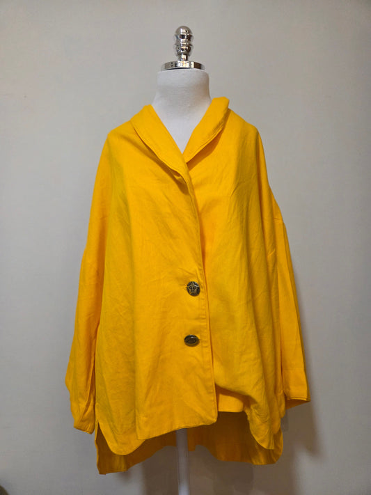 Blazer Farm Kimono Amarelo Nectarina