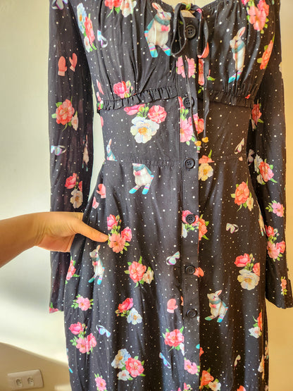 Vestido Antix Midi Passeio na Neve