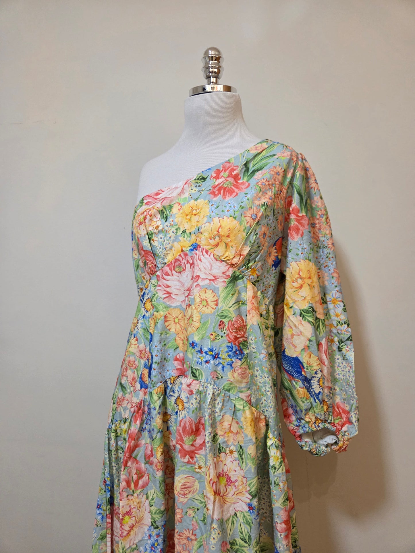 Vestido Farm Canteiro de Passarinho