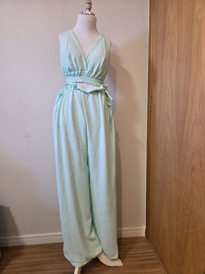 Conjunto Rosa Boneca Verde Menta