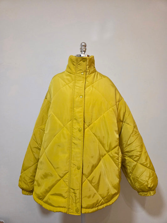 Blusa Hering Puffer Mostarda Oversized