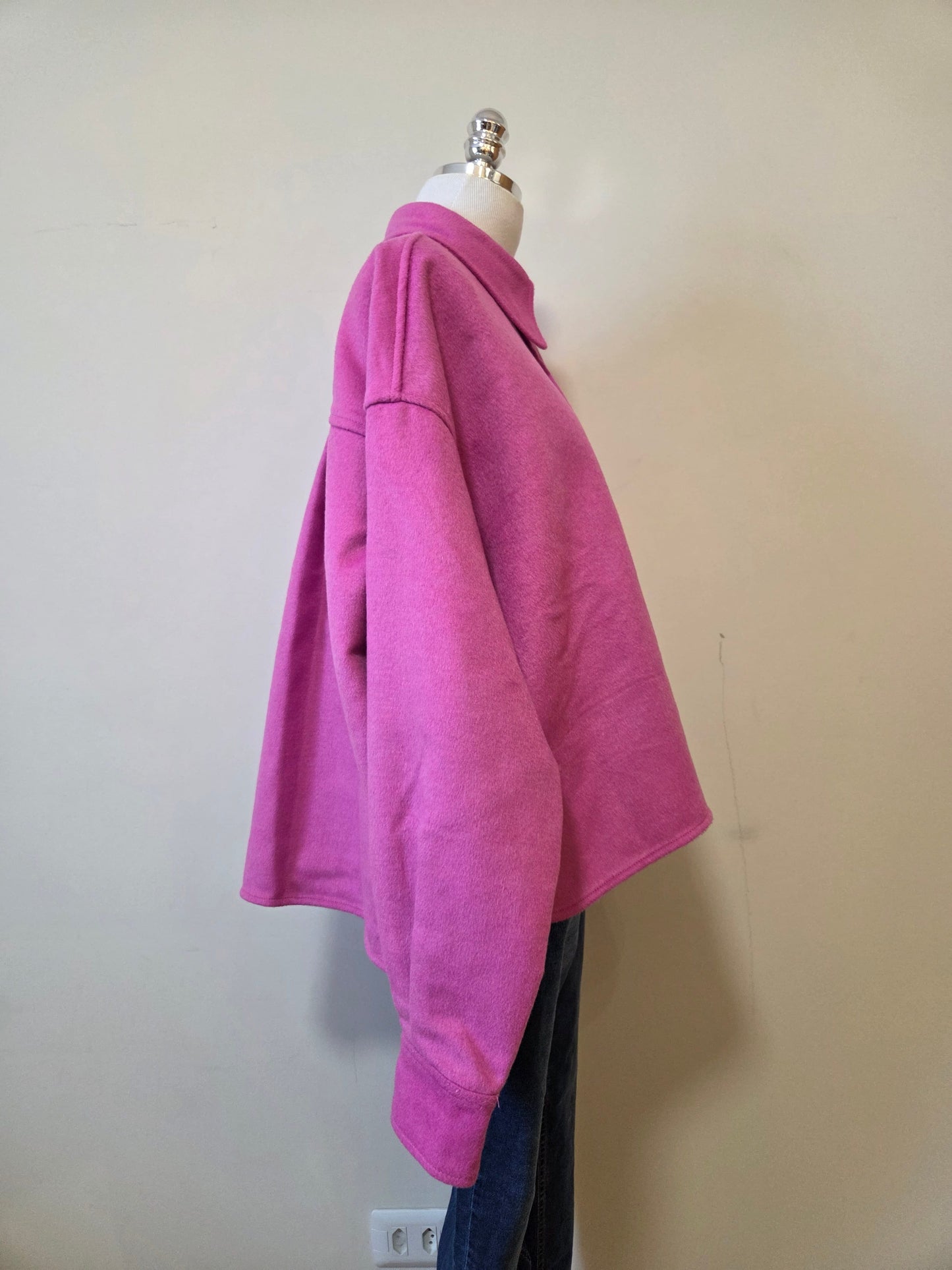 Camisa Animale Lã Rosa Flox