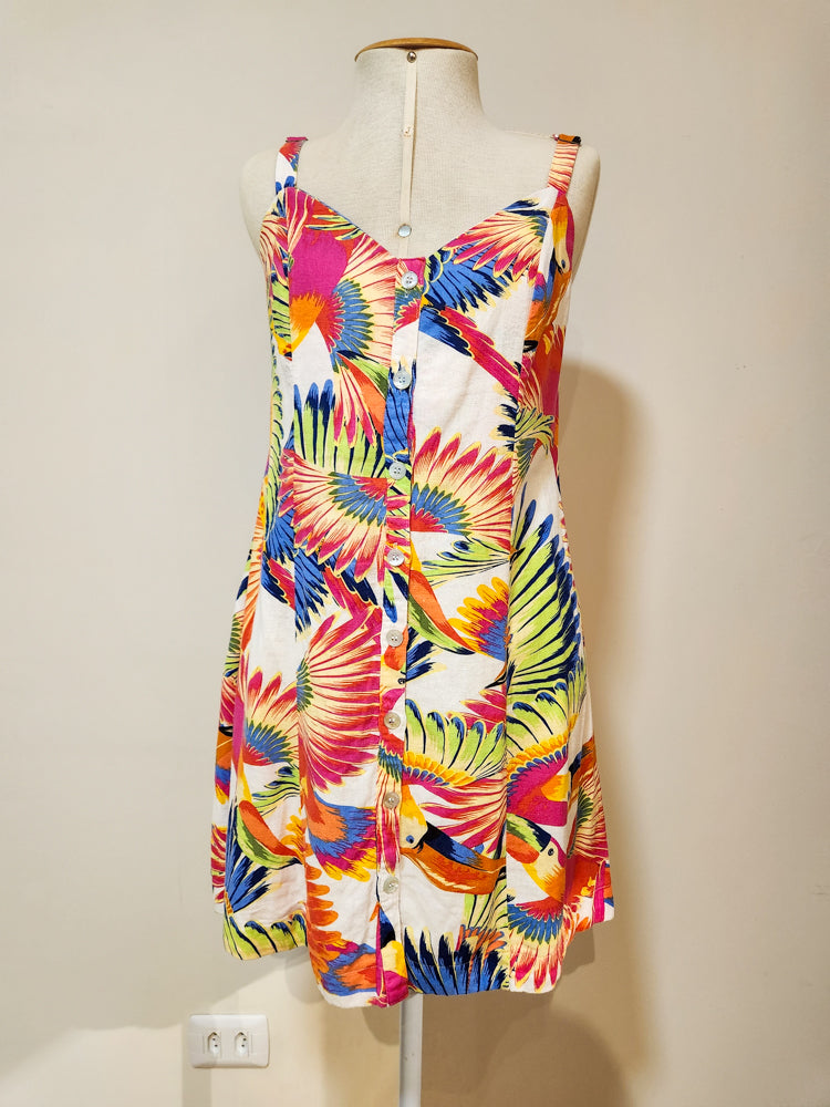 Vestido Farm Curto Tucanos Pintados
