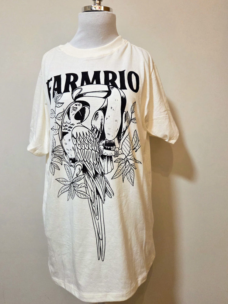 Camiseta Farm Estampa Tucano e Arara FARMRIO
