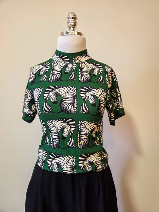 Blusinha Farm Canelada Zebrinas