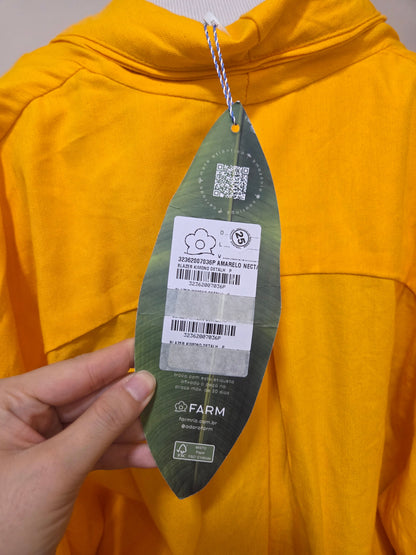 Blazer Farm Kimono Amarelo Nectarina