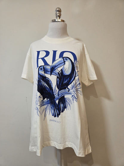 Camiseta Farm Casal de Tucanos Azul