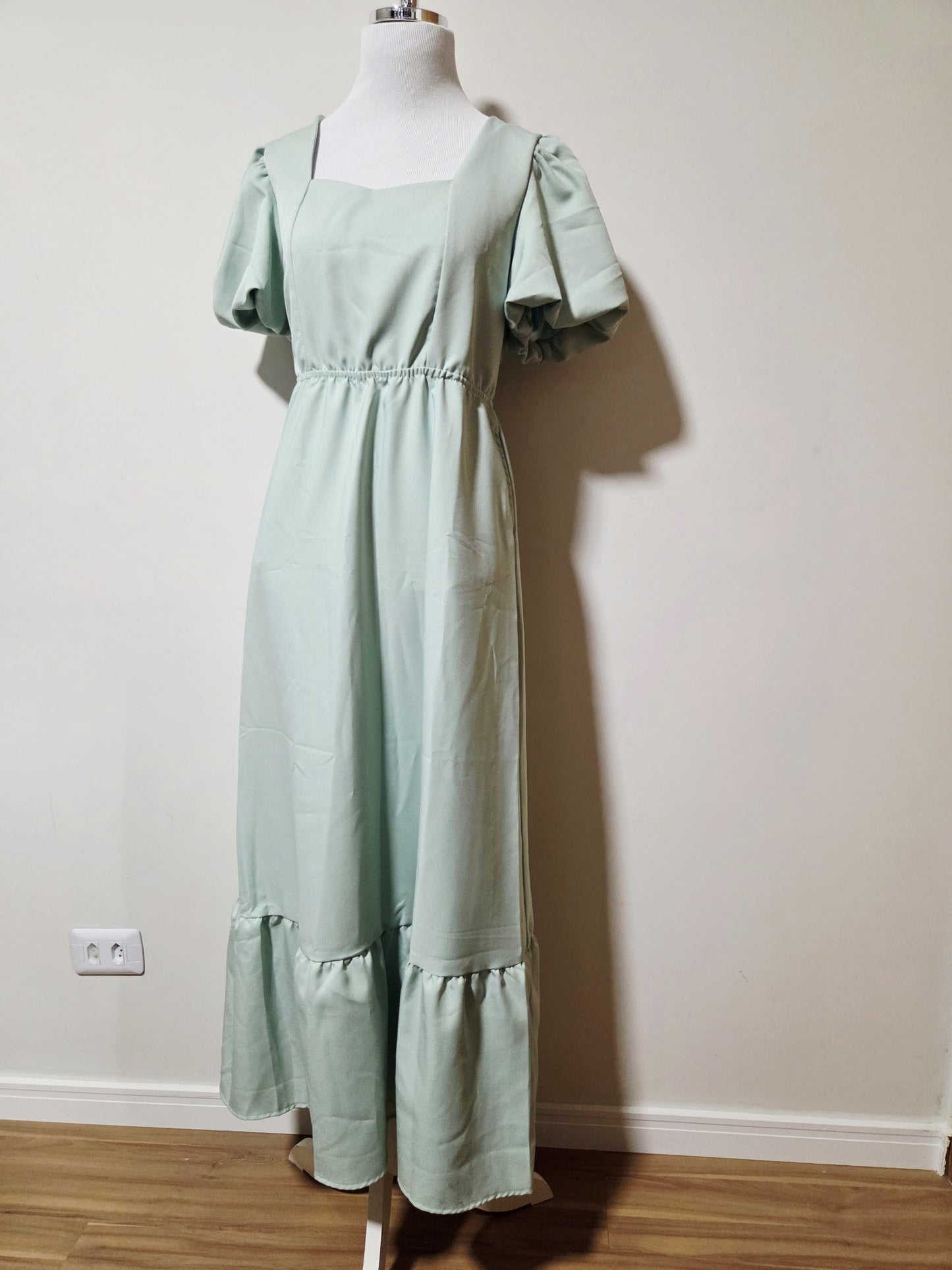 Vestido Berry Verde Menta Princesa