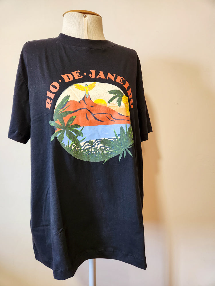 Camiseta Farm Rio de Janeiro Preta