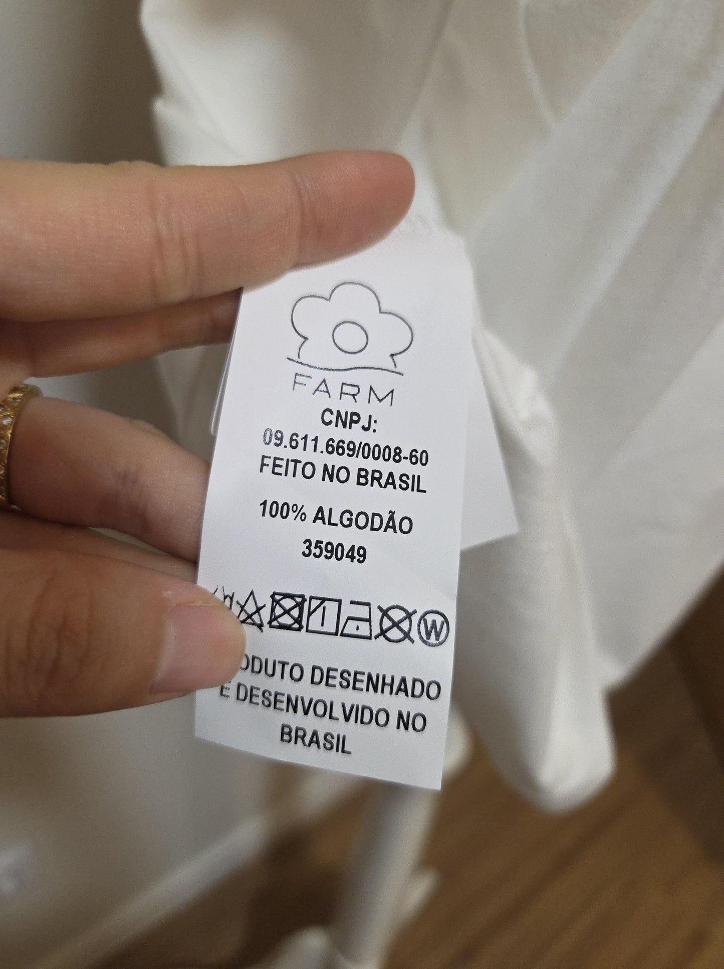 Camiseta Farm Ipanema Etc Off White