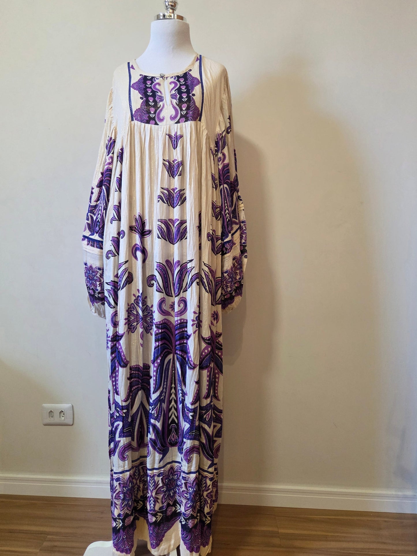 Vestido Farm Sevilha Fios de Lurex