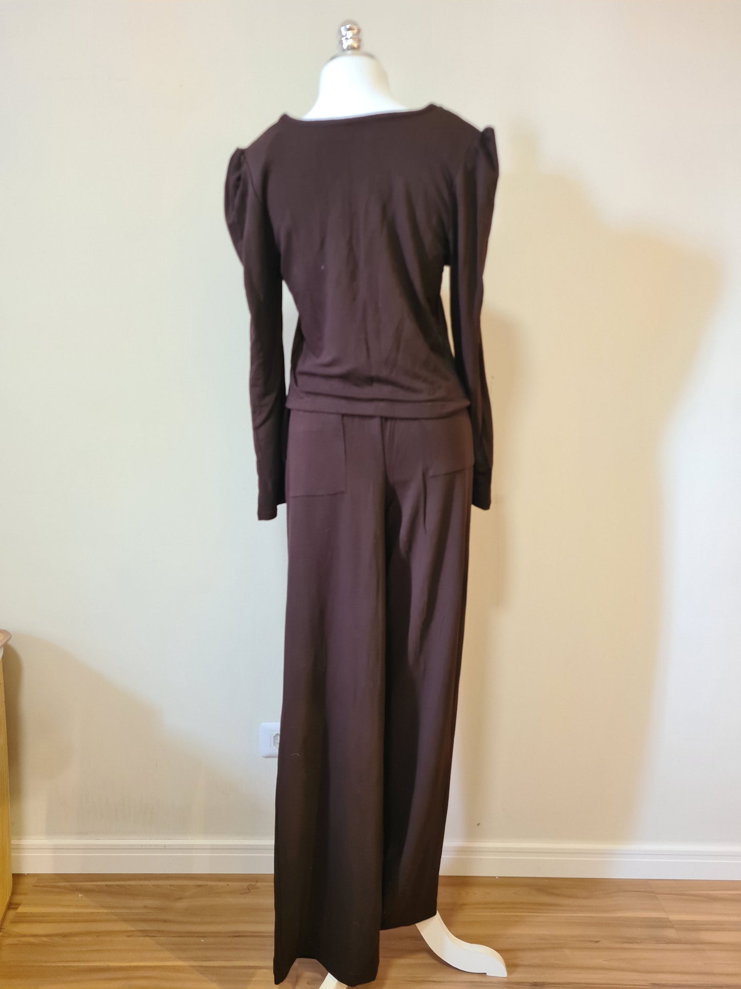 Conjunto Berry Blusinha e Calça Marrom