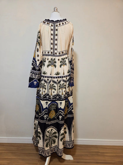 Vestido Farm Jardim Tropical Longo