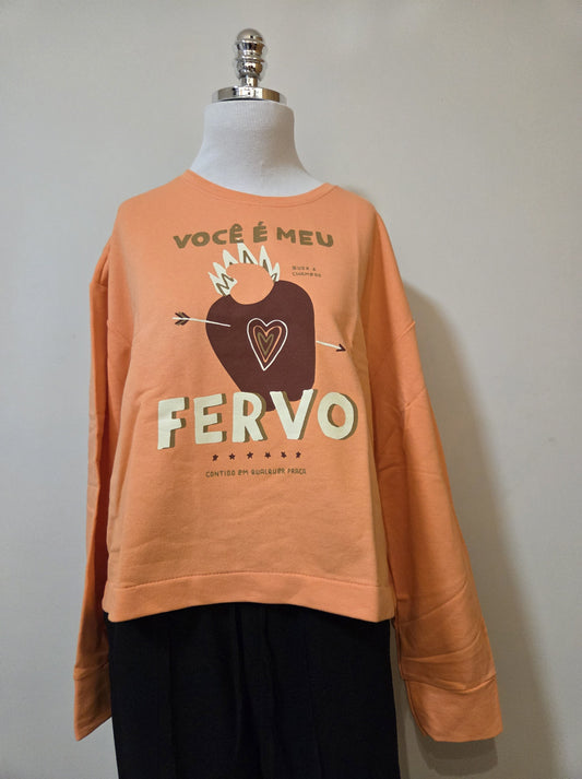 Moletom Farm Fervo Fundo Salmão