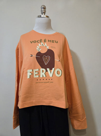 Moletom Farm Fervo Fundo Salmão