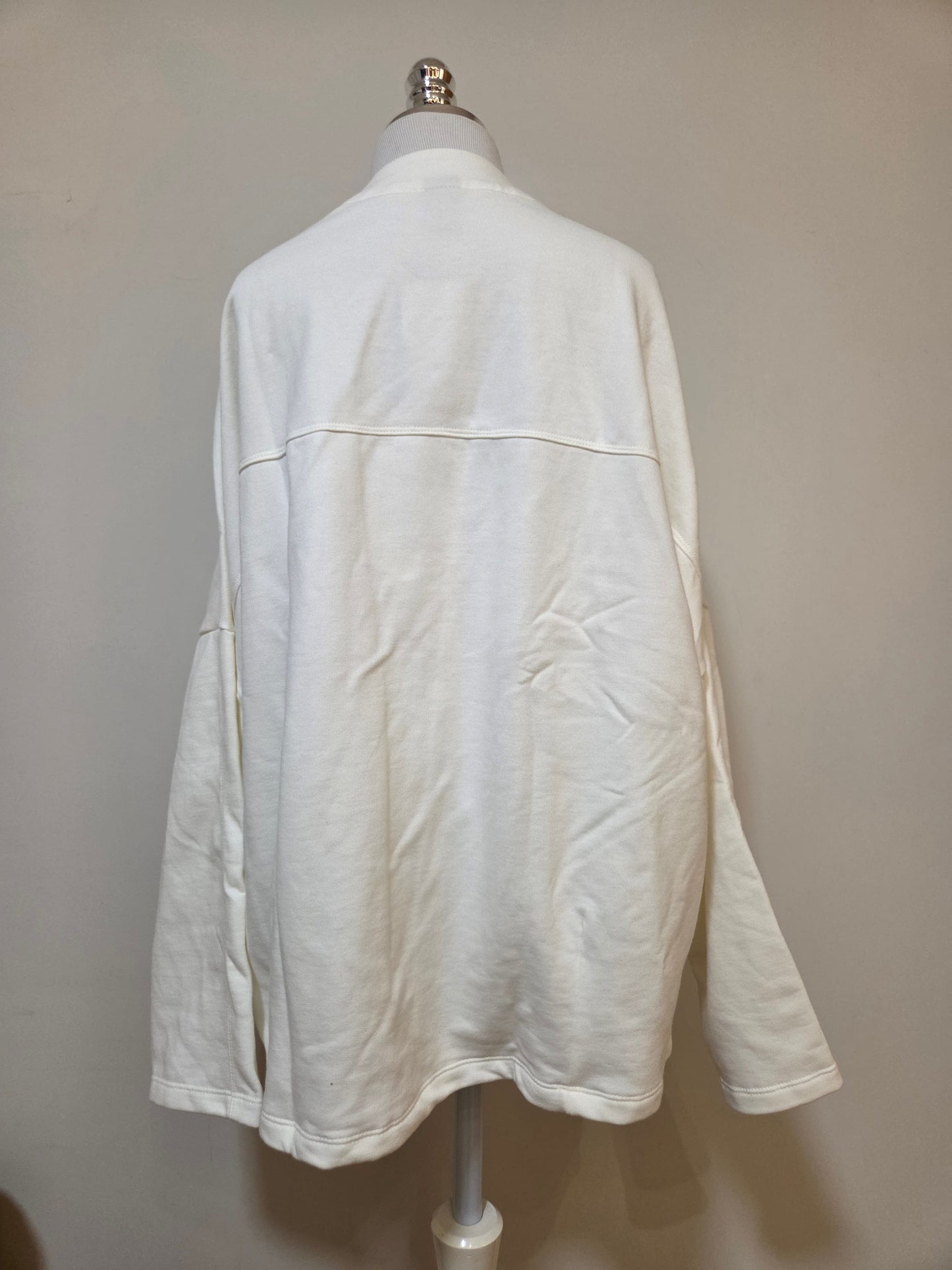 Casaco Kimono de Moletom Hering Off-White | Flanelado