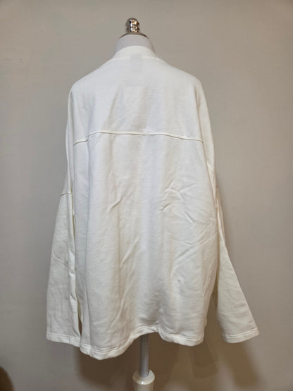 Casaco Kimono de Moletom Hering Off-White | Flanelado