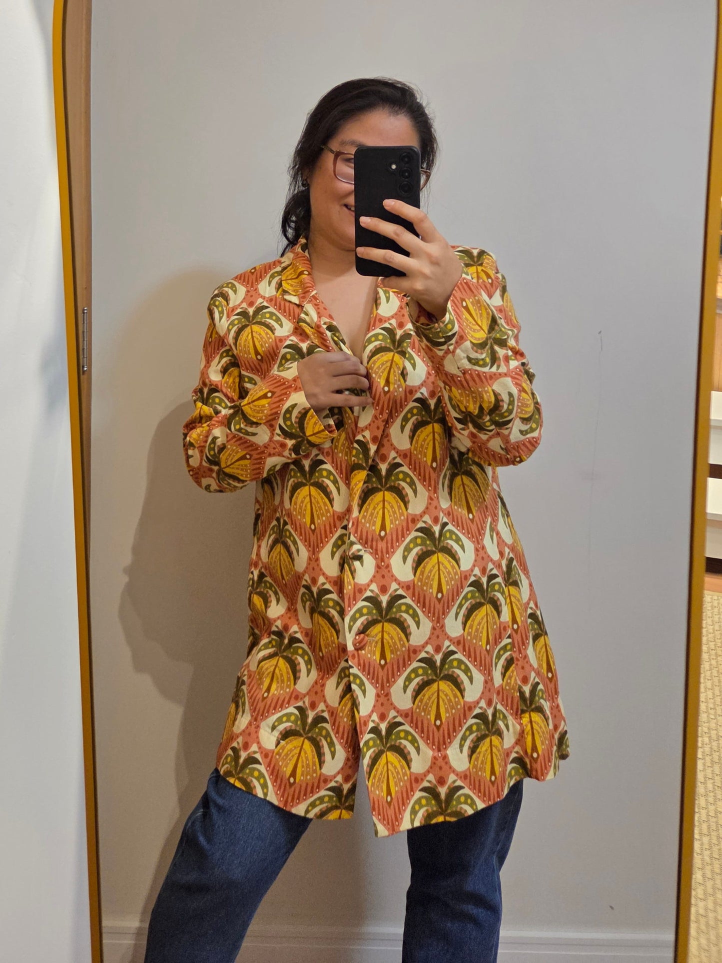 Blazer Farm Estampa Coqueirou