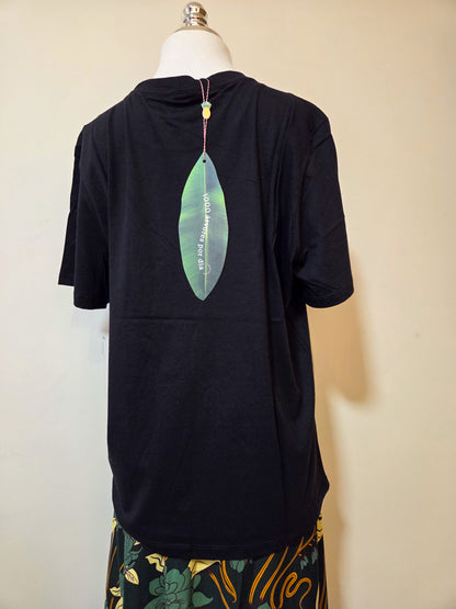 Camiseta Farm Rio Tropical Pássaros Preta