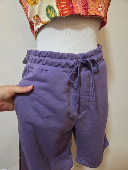Shorts Zara Moletinho Roxo