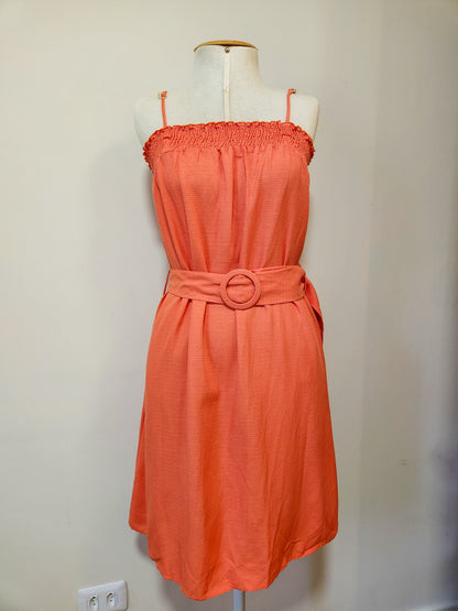 Vestido Maria Filó Alaranjado