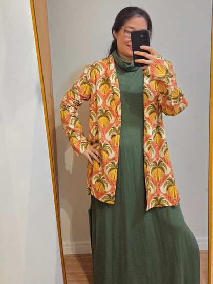 Blazer Farm Estampa Coqueirou