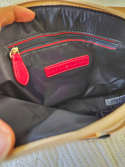 Bolsa Tommy Hilfiger Estampada com Creme