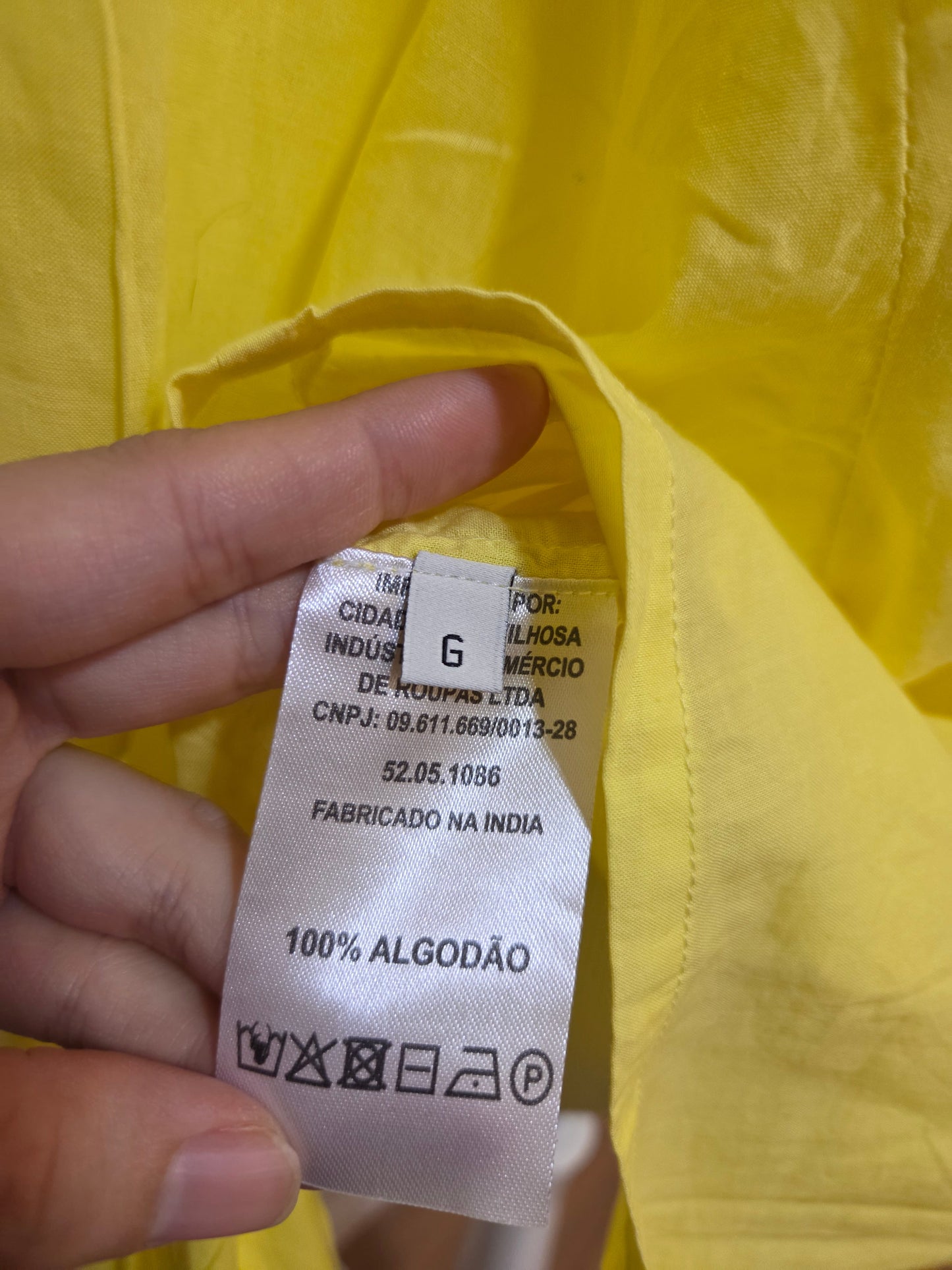 Camisa Animale Jeans Amarelo Acacia