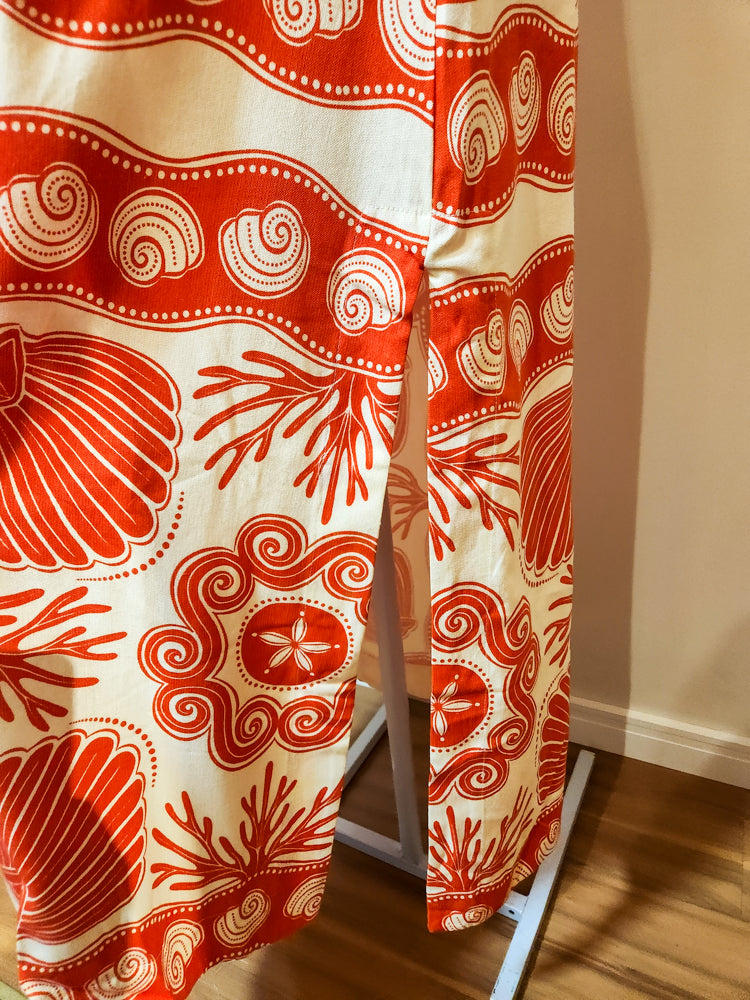 Vestido Farm Estampa Conchas