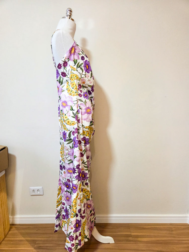 Vestido Farm Roxo Floral