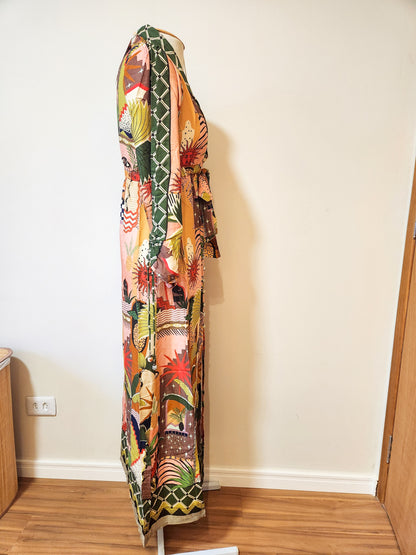 Vestido Farm Manga Longa Cidade Mística