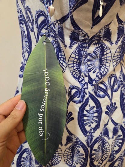 Vestido Farm Curto Cavalos Marinho