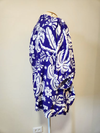 Conjunto JMS Kimono com Shorts-Saia Floral Ultravioleta