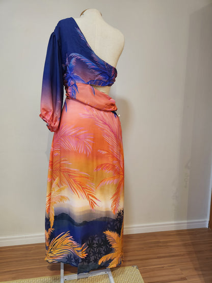 Vestido Farm Longo Estampa Sossego