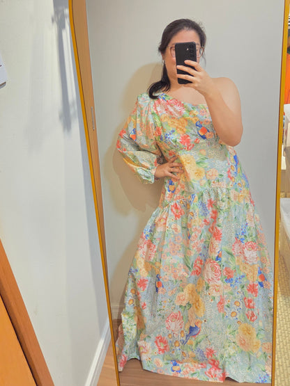 Vestido Farm Canteiro de Passarinho