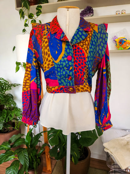 Blazer Farm Estampa Jaquitas Curto