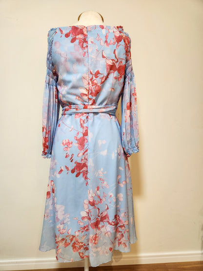 Vestido Adoro Floral Azul