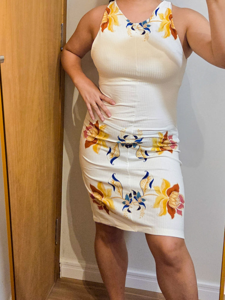 Vestido Farm Canelado Majestoso