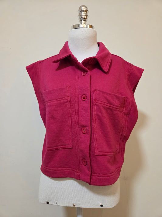 Blusinha / Colete Farm Rosa Klim