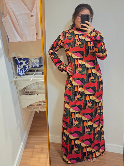 Vestido Farm Cogumelos Silvestres
