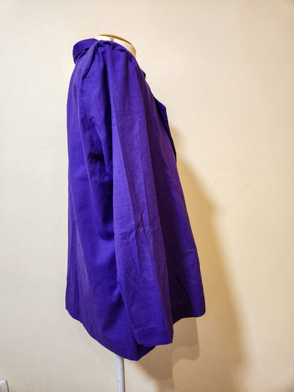 Blazer Farm Roxo com Botões Encapados