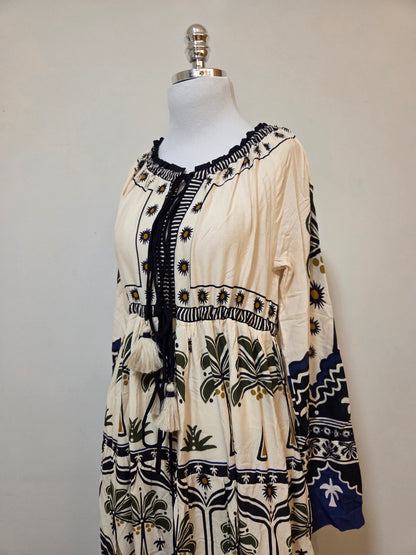 Vestido Farm Jardim Tropical Longo