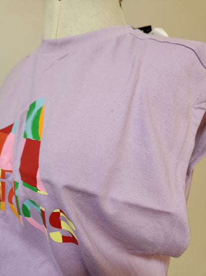 Blusinha Farm Adidas Lilás - Modelo Cropped