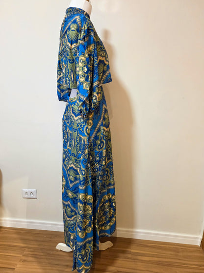 Conjunto Farm Blusinha e Saia Azul Floral