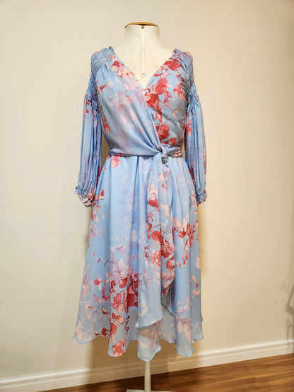 Vestido Adoro Floral Azul