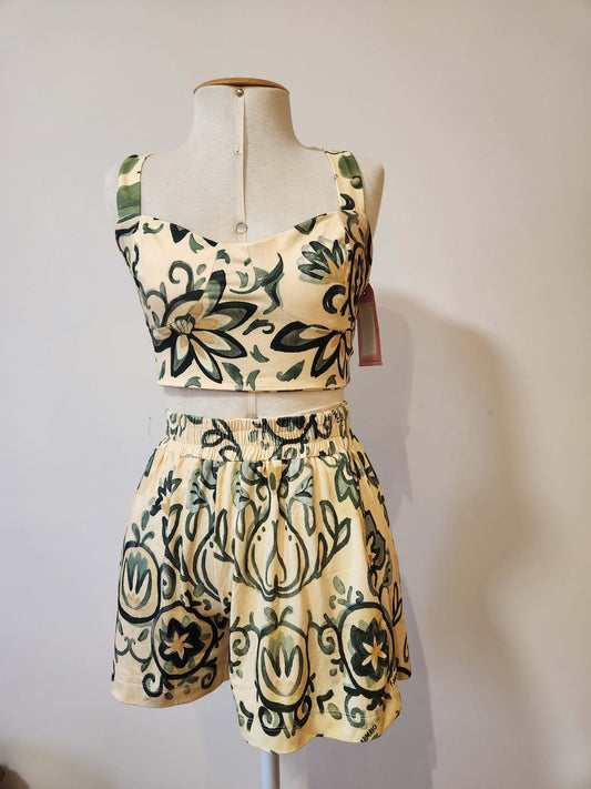 Conjunto Farm Cropped e Shorts